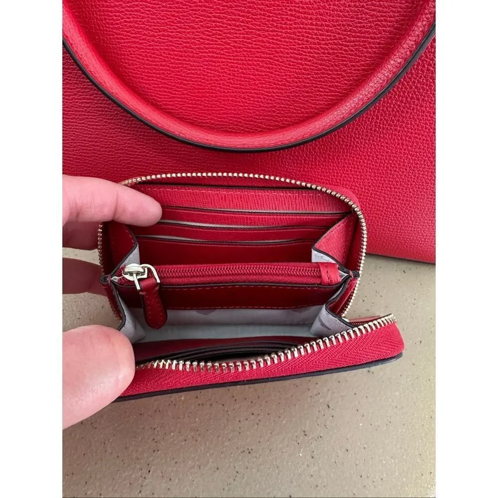 Kate Spade New York Darcy Large Satchel and Refined Grain Small Zip Cardcase in